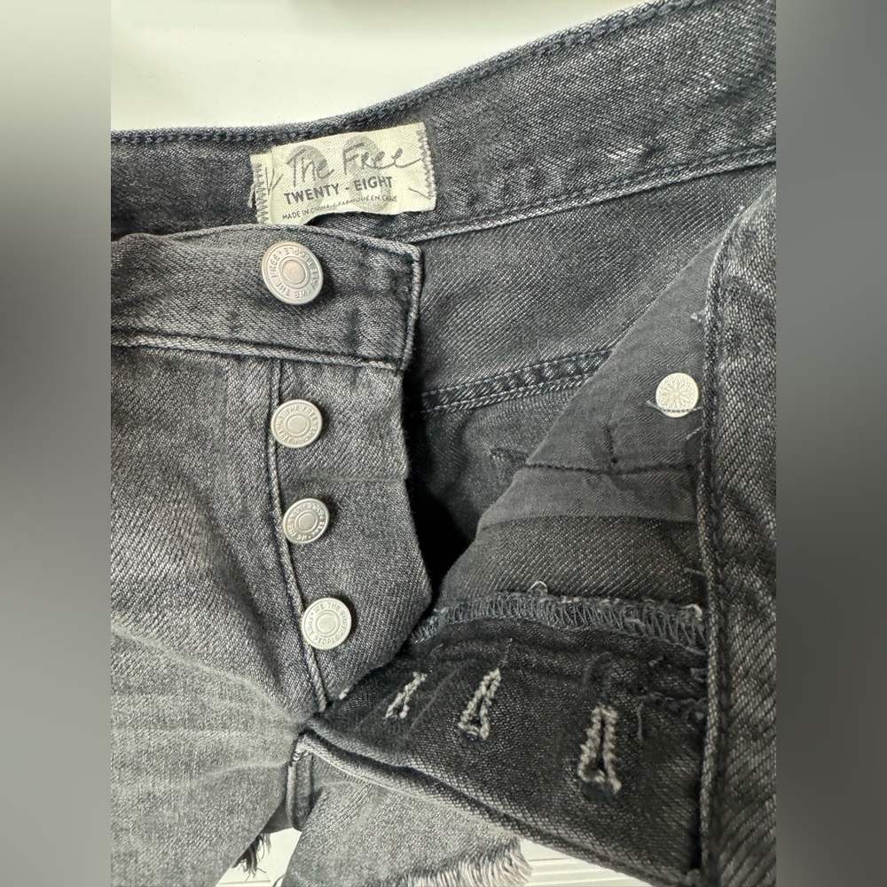 Free People Gray Denim Shorts - Picture 5 of 7